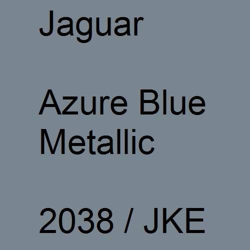 Jaguar, Azure Blue Metallic, 2038 / JKE.